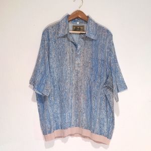 Vintage 90s Abstract Print Oversized Shirt XL